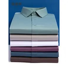 Hengyuanxiang camisa de manga comprida masculina 2026 primavera outono novo estilo misturado negócios Casual cor sólida