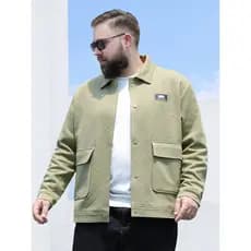 Baishenghu plus size roupas masculinas jaqueta gorda solta moda jaqueta mais gordura plus size topo 150kg mais gordura p