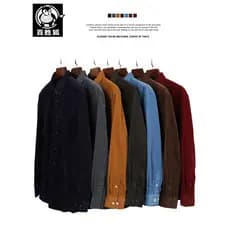 Baisheng raposa plus size roupas masculinas inverno gordo primavera outono camisa de veludo moda primavera outono camisa