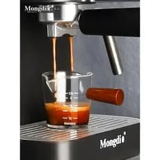 Mongdio xícara de café extração copo de medição Espresso copo de medição de vidro líquido com escala ferramenta de café