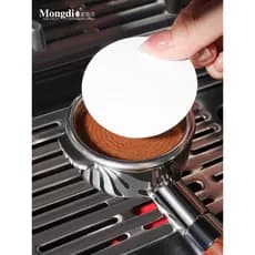 Mongdio máquina de café expresso filtro alça de papel tigela de pó dedicado redondo filtro de café papel Moka pote 58mm