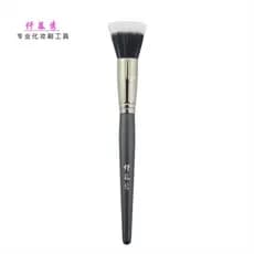 Qian Muxiu Starry Sky Series T60 Point Color Brush Cabeça plana Pincel de Blush duplo Pincel de maquiagem Natural leve