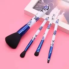 Qian Muxiu azul branco porcelana conjunto de pincéis de maquiagem conjunto escova de pó solto Blush escova de sombra nar