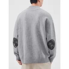W inverno camisola masculina topos outono inverno estilo interior quente camisa de fundo masculino ano novo em torno do