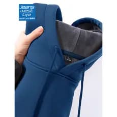 Zhenweisi LIFE Forro de Lã Engrossado Moletom Masculino Outono Inverno Solto Casual Com Capuz Top Jaqueta de Inverno Mas