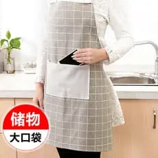 Avental de cozinha doméstico à prova d'água, à prova de óleo, moda feminina, limpeza de cozinha doméstica, antiincrustan
