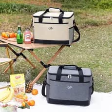 Novo saco de isolamento portátil ao ar livre piquenique saco de gelo acampamento fresco-mantendo almoço saco de grande c