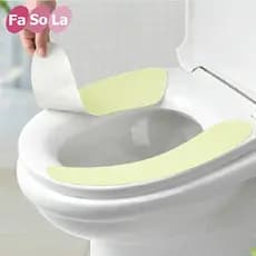 Japão Japão Japão FASOLA Tapete higiênico de pelúcia pegajoso Capa de vaso sanitário de lã de cristal Assento sanitário/
