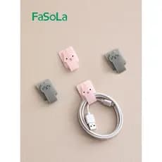 Japão FaSoLa organizador de cabo de dados Velcro cabo gravata armazenamento ferramenta útil chicote de fios cabo roteado