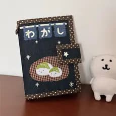 Bolinho bonito A6 livro artesanal roupas Denim arte de alto valor ins estilo simples manual diário caderno