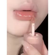 Área de regras nuas!Nude cor brilho labial essência hidratante Fade linhas labiais feminino espelho brilho labial batom