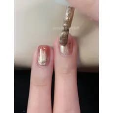 Pasta de Feijão Dourado Manicure Dourada de Ano Novo!Esmalte Twomoons 2026 Novo estilo sem cozimento estilo vermelho de