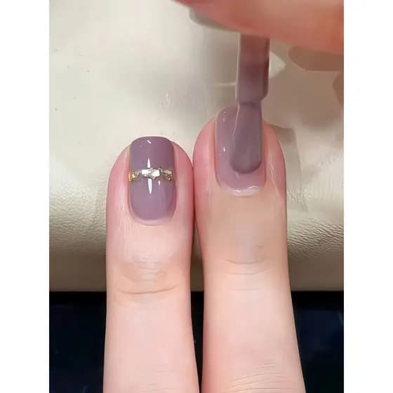 Taro guirlanda suave roxo Manicure ~2026 novo estilo esmalte feminino sem cozimento de secagem rápida dedos de longa dur