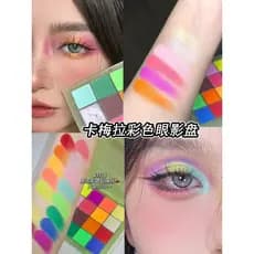 Câmera 16 cores paleta de sombras dopamina maquiagem alta saturação fácil de colorir palco maquiagem mostrar colorido Ma