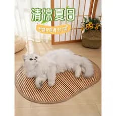 Tapete de resfriamento para animais de estimação, tapete de areia para gatos, tapete de chão para gatos, cama de gato, v