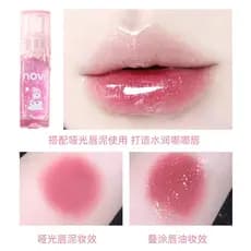 NOVO brilho de água transparente óleo labial Toot lábio essência mel óleo labial hidratante brilho labial hidratante bat