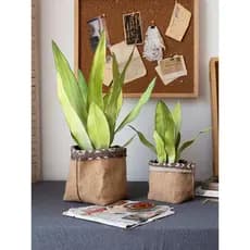 Juhan tecido de linho vaso de flores conjunto cesta vaso nórdico paisagismo criativo flor Ware varanda decoração do jard