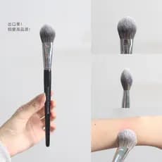 Blush preciso!Não. 99 escova de Blush de cabeça plana em forma de língua triângulo destaque pincel de maquiagem pincel d