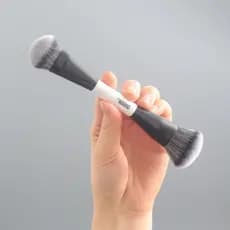 Estoque pronto!Pincel de maquiagem F4, duas cabeças, multifuncional, Blush, iluminador, base, pó solto, pincel de maquia