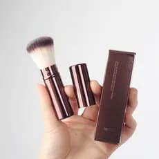 Original autêntico hg cerdas macias retrátil Blush escova com tampa portátil Rouge escova de pó solto escova de maquiage