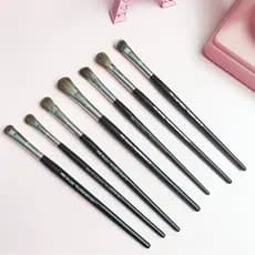 Silk Home Professional Eye Detail Maquiagem Pincel Coleção Grande Médio Pequeno Destaque Sombra Mancha Pincel Sobrancelh