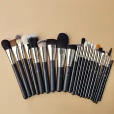 M série pincel de maquiagem coleção cabeça plana fundação escova sombra escova olho lã mancha sombra escova detalhe corr