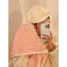Simples de secagem rápida absorvente touca de secagem de cabelo doméstico senhoras cabelo longo Shampoo lenço de cabelo