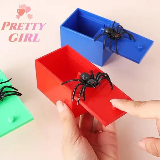 1 Peça Caixa de Aranha de Brincadeira Caixa de Aranha Escondida na Caixa Brinquedo Engraçado de Halloween Caixa de Aranh