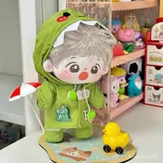 TKEY (Somente Roupas) Para Bonecas De Algodão De 10/20CM , Capa De Chuva , Boneca De Pelúcia De Desenho Animado , Roupa