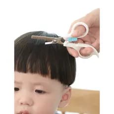 Bebê corte de cabelo ferramenta útil corte de cabelo tesoura de cabeleireiro tesoura de dentes corte plano bebê criança