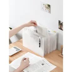 Saco de órgão Vertical pasta retrátil classificação estudante teste papel arquivo de dados saco de armazenamento de arqu