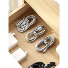 Organizador de cabos, braçadeira de cabo, fone de ouvido, cabo de dados, armazenamento de cabo de rede, cabo de Silicone