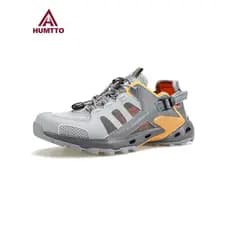 Hutu sapatos de caminhada masculinos oficiais ao ar livre respirável antiderrapante resistente ao desgaste sapatos de ca