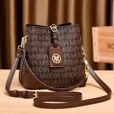 Bolsa de grande capacidade feminina 2026 novo estilo contraste cor Commuter balde saco Casual All-Match Retro um ombro