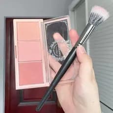 Três cores Blush Rouge creme pó prensado Natural Nude maquiagem vitalidade sol vermelho destacando contorno tudo-em-um p