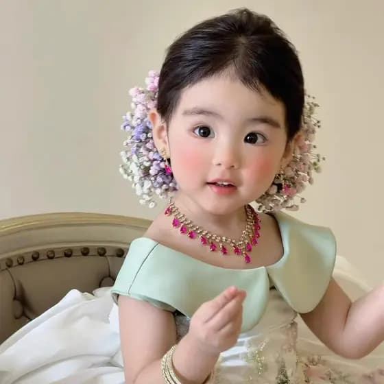 Bebê Liu Yifei mesmo estilo Gypsophila cocar flor de cabelo das crianças hairpin menina Super fada flor hairpin menina a