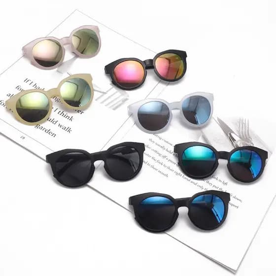 Moda Retro bebê óculos de sol meninos meninas óculos bebê pára-sol crianças óculos de sol Anti-ultravioleta legal