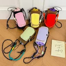 2026 novo estilo garrafa de água saco do mensageiro crianças dopamina leve pequeno copo água esportes ao ar livre bolsa
