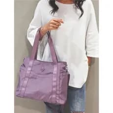 Sacola feminina de grande capacidade saco do mensageiro moda na moda classe Commuter saco de um ombro náilon lona bolsa