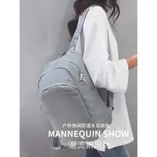 Mochila feminina novo estilo náilon Oxford pano Commuter macio ceroso grande capacidade saco de escola lazer esportes vi
