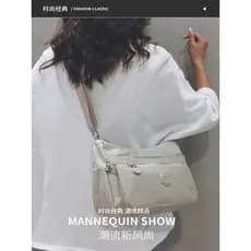Bolsa mensageiro 2026 novo estilo leve Multi-bolso grande capacidade bolsa de ombro de lona de náilon mãe senhoras mochi