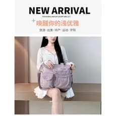 Out portátil grande capacidade Multi-bolso sacola verão novo estilo Commuter ombro Cross-corpo náilon moda Mo