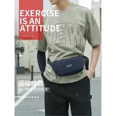 Novo lazer ao ar livre saco de peito dos homens saco do mensageiro ombro esportes saco de negócios saco da cintura saco