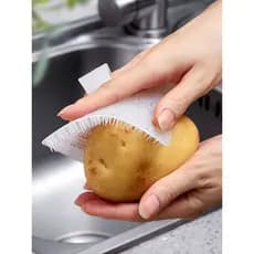 Escova flexível de limpeza de frutas e vegetais, cozinha, batatas, cenouras, frutas, vegetais, escova de limpeza, pia, t