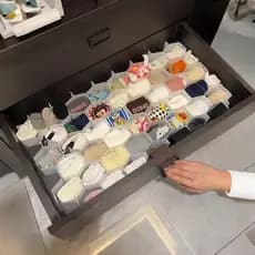 Placa de armazenamento de separação de gaveta de guarda-roupa doméstico favo de mel calcinha caixa de armazenamento comb
