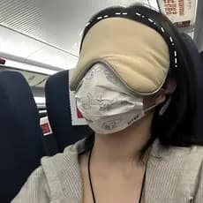 Máscara de sono sombreamento orelha-pendurado viagem aliviar a fadiga ocular sleep Aid máscara de dormir legal dupla uti