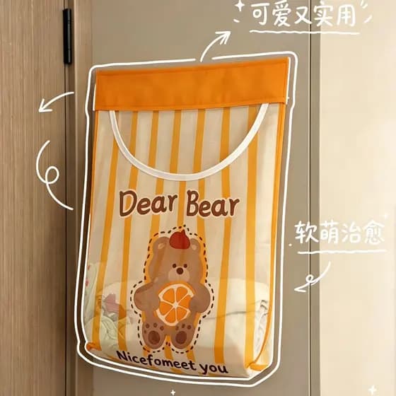 Saco de armazenamento de parede para roupas de quarto, roupa íntima de grande capacidade, meias, bolso líquido, guarda-r