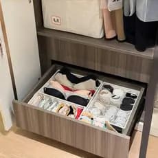 Roupa interior calcinha compartimento caixa de armazenamento meias domésticas armazenamento ferramenta útil tipo gaveta