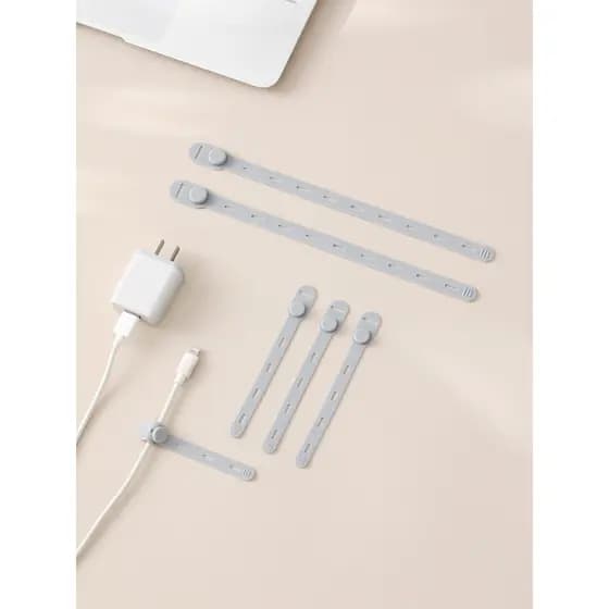 Organizador de cabos de armazenamento de cabos de dados, suporte de cabo de carregamento, enrolador de cabo de Silicone,