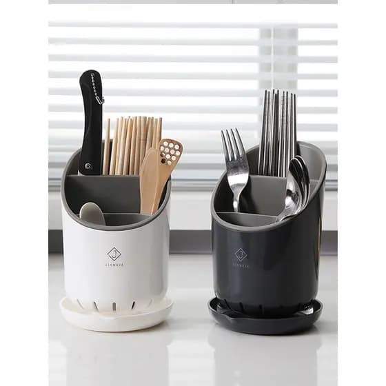 Multifuncional pauzinhos gaiola Rack dreno água colocar espátula cesta cozinha pauzinhos caixa à prova de mofo caixa de